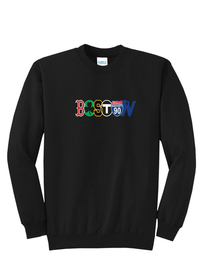 BOSTON CITY LOGO CREWNECK