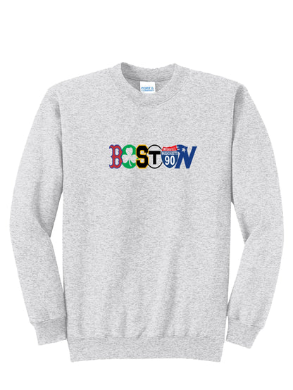 BOSTON CITY LOGO CREWNECK